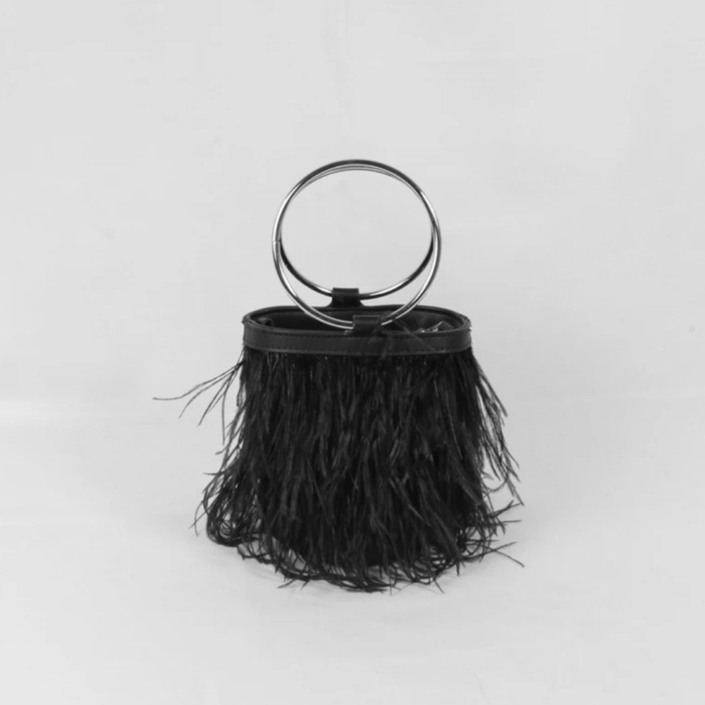 Feather purse